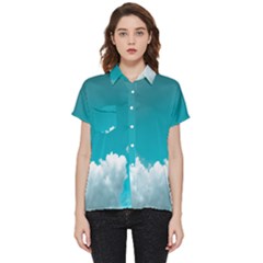 Clouds Hd Wallpaper Short Sleeve Pocket Shirt by artworkshop