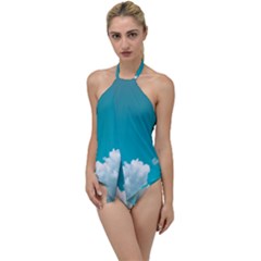 Clouds Hd Wallpaper Go With The Flow One Piece Swimsuit by artworkshop