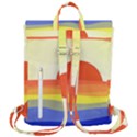Sunset Nature Sea Ocean Flap Top Backpack View3