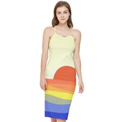 Sunset Nature Sea Ocean Bodycon Cross Back Summer Dress by Ravend