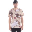 Beagle Satin Short Sleeve Pajamas Set Men s Sport Mesh Tee View1