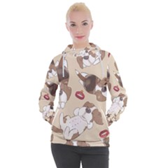 Beagle Satin Short Sleeve Pajamas Set Women s Hooded Pullover by coretdikit