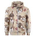 Beagel150dpi Patternbeagle8x8cm Men s Zipper Hoodie View1