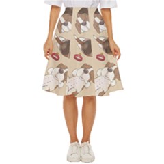 Beagel150dpi Patternbeagle8x8cm Classic Short Skirt by coretdikit