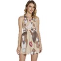 Beagel150dpi Patternbeagle8x8cm Sleeveless High Waist Mini Dress View1