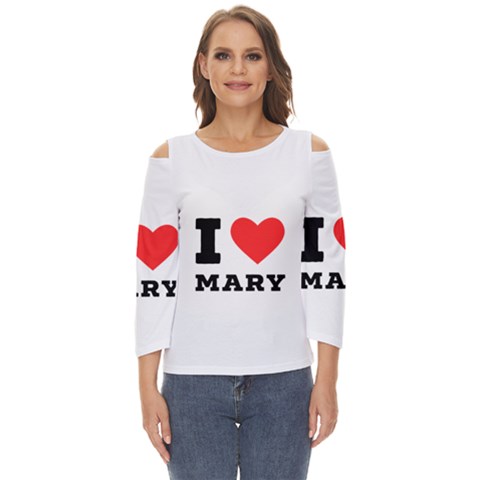 I Love Mary Cut Out Wide Sleeve Top by ilovewhateva