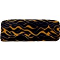 Waves Pattern Golden 3d Abstract Halftone Full Print Rope Handle Tote (Large) View3