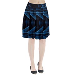 Technology Digital Business Polygon Geometric Pleated Skirt by Ravend