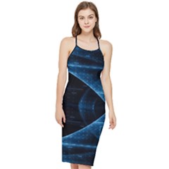 Technology Digital Business Polygon Geometric Bodycon Cross Back Summer Dress by Ravend