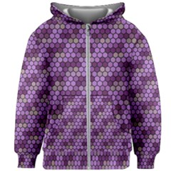 Pattern Seamless Design Decorative Hexagon Shapes Kids  Zipper Hoodie Without Drawstring by Ravend