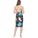 Art Patterns Design Wallpaper Background Print Bodycon Cross Back Summer Dress View2
