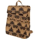 Ai Generated Camels Palm Trees Pattern Flap Top Backpack View1