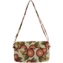 Flowers Leaves Pattern Flora Botany Drawing Art Removable Strap Clutch Bag View2
