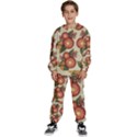 Flowers Leaves Pattern Flora Botany Drawing Art Kids  Sweatshirt set View1