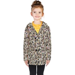 Mystic Geometry Abstract Print Kids  Double Breasted Button Coat by dflcprintsclothing