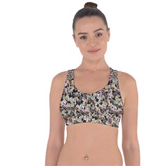 Mystic Geometry Abstract Print Cross String Back Sports Bra by dflcprintsclothing