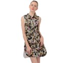 Mystic Geometry Abstract Print Sleeveless Shirt Dress View1