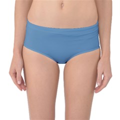 Air Force Blue	 - 	mid-waist Bikini Bottoms by ColorfulSwimWear