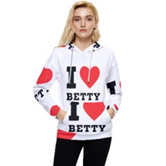 I Love Betty Women s Lightweight Drawstring Hoodie by ilovewhateva