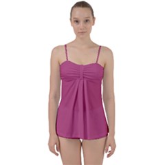 Bashful Pink	 - 	babydoll Tankini Set by ColorfulSwimWear