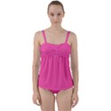 Brilliant Rose Pink	 - 	Twist Front Tankini Set View1