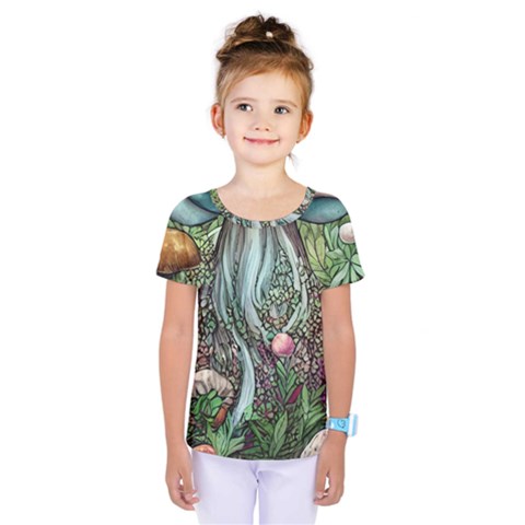 Craft Mushroom Kids  One Piece Tee by GardenOfOphir