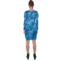 Blue Water Speech Therapy Asymmetric Cut-Out Shift Dress View2
