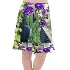 Cute Flower Wallpaper Fishtail Chiffon Skirt by artworkshop