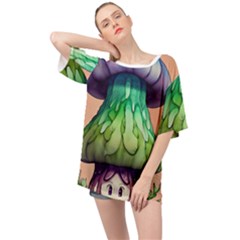 A Light Fantasy Oversized Chiffon Top by GardenOfOphir
