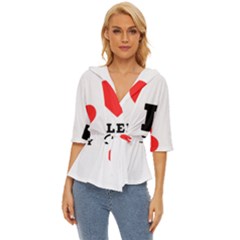 I Love Ashley Lightweight Drawstring Hooded Top by ilovewhateva