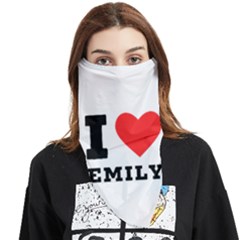 I Love Emily Face Covering Bandana (triangle) by ilovewhateva