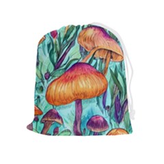 Fairy Forest Treasures Drawstring Pouch (xl) by GardenOfOphir