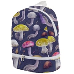 Fantasy Woodland Mushroom Zip Bottom Backpack by GardenOfOphir