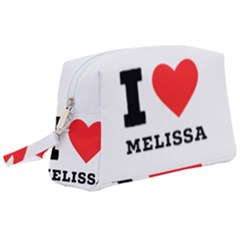 I Love Melissa Wristlet Pouch Bag (large) by ilovewhateva