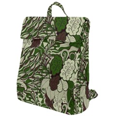 Texture Ornament Pattern Seamless Paisley Flap Top Backpack by Jancukart