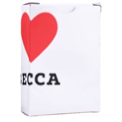 I Love Rebecca Playing Cards Single Design (rectangle) With Custom Box by ilovewhateva