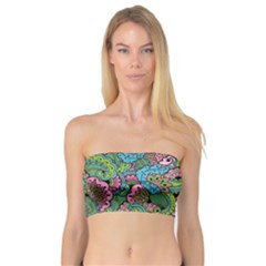 Background Texture Paisley Pattern Bandeau Top by Jancukart