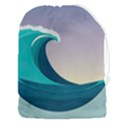 Tsunami Tidal Wave Wave Minimalist Ocean Sea 4 Drawstring Pouch (3XL) View1