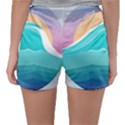 Tsunami Tidal Wave Wave Minimalist Ocean Sea Sleepwear Shorts View2