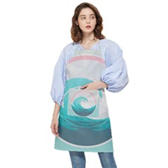 Tidal Wave Ocean Sea Tsunami Wave Minimalist Pocket Apron by Pakemis