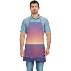 Sunset Ocean Beach Water Tropical Island Vacation Nature Kitchen Apron by Pakemis