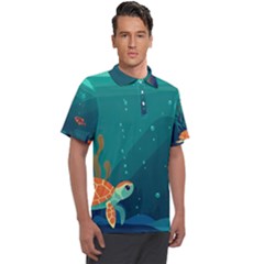 Ai Generated Ocean Sea Fish Aquatic Water Nature 5 Men s Polo Tee by Pakemis