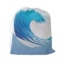 Wave Tsunami Tidal Wave Ocean Sea Water Drawstring Pouch (2XL) View2