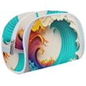 Tsunami Tidal Wave Wave Minimalist Ocean Sea 3 Make Up Case (Medium) View1