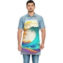 Tsunami Tidal Wave Wave Minimalist Ocean Sea 3 Kitchen Apron View1