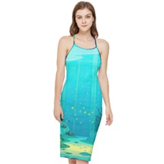Intro Youtube Background Wallpaper Aquatic Water Bodycon Cross Back Summer Dress by Pakemis