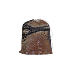 Rustic Charm Abstract Print Drawstring Pouch (small) by dflcprintsclothing