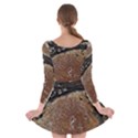 Rustic Charm Abstract Print Long Sleeve Skater Dress View2