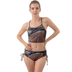 Rustic Charm Abstract Print Mini Tank Bikini Set by dflcprintsclothing