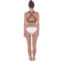 Rustic Charm Abstract Print Cross Back Hipster Bikini Top  View2